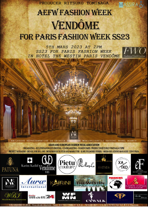 ASIAN AND EUROPEAN FASHION WEEK SS23 - The Westin Vendôme Paris